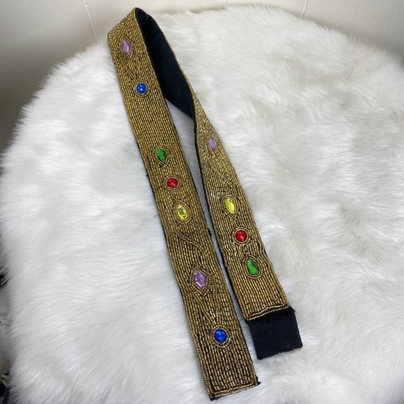 Vintage Michelle Stuart M/L Gold Bead Belt main image 8